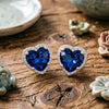 Women's Light Luxury Brass Heart Shape Zircon Clip On Earrings With Electroplated Finish For Non Pierced Ears Elegant Fashion Jewelry