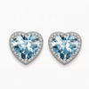 Women's Light Luxury Brass Heart Shape Zircon Clip On Earrings With Electroplated Finish For Non Pierced Ears Elegant Fashion Jewelry