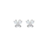 Women's Light Luxury Butterfly Insect Shape Copper Electroplated Zircon Earrings