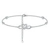 Women's Light Luxury Copper Butterfly Pendant Anklet Elegant Fashion Insect Charm Ankle Chain For Daily Wear