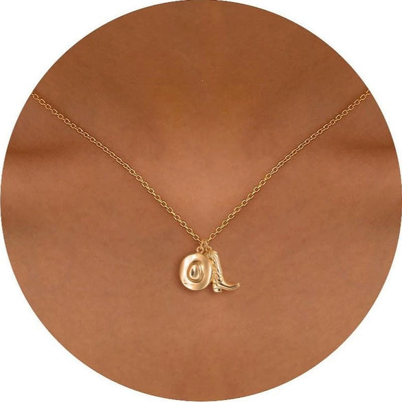 Women's Light Luxury Copper Choker Necklace With Heart Shape Pendant Electroplated Minimalist Jewelry