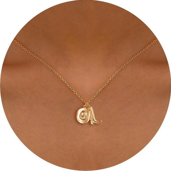Women's Light Luxury Copper Choker Necklace With Heart Shape Pendant Electroplated Minimalist Jewelry