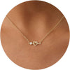 Women's Light Luxury Copper Choker Necklace With Heart Shape Pendant Electroplated Minimalist Jewelry