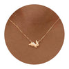 Women's Light Luxury Copper Fish Pendant Necklace With O Shaped Chain Electroplated Animal Clavicle Chain Simple Fashion Jewelry
