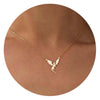 Women's Light Luxury Copper Fish Pendant Necklace With O Shaped Chain Electroplated Animal Clavicle Chain Simple Fashion Jewelry