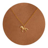 Women's Light Luxury Copper Fish Pendant Necklace With O Shaped Chain Electroplated Animal Clavicle Chain Simple Fashion Jewelry