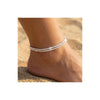 Women's Light Luxury Copper Geometric Anklet With Devil's Eye Pendant Fashion Classic Foot Jewelry