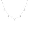Women's Light Luxury Copper Inlaid Zircon Flower Necklace Geometric Pendant Clavicle Chain With Electroplated Finish