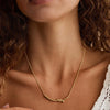 Women's Light Luxury Copper Love Knot Heart Pendant Necklace With Electroplated Finish And Regular Chain Fashion Jewelry Gift