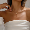 Women's Light Luxury Copper Star Pendant Necklace With Gold Electroplated Finish Elegant Fashion Jewelry Gift