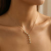 Women's Light Luxury Copper Star Pendant Necklace With Gold Electroplated Finish Elegant Fashion Jewelry Gift