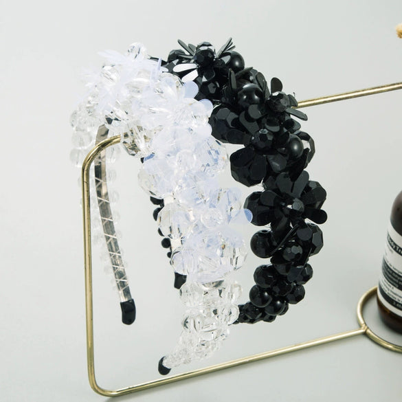 Women's Light Luxury Crystal Flower Headband Hair Accessories