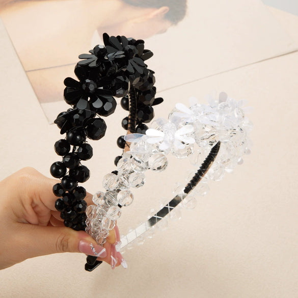 Women's Light Luxury Crystal Flower Headband Hair Accessories