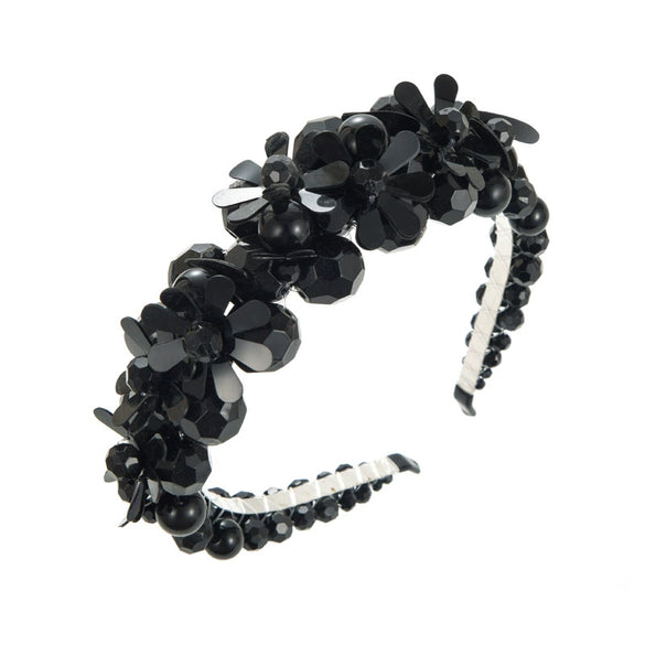 Women's Light Luxury Crystal Flower Headband Hair Accessories