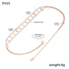 Women's Light Luxury Elegant 316L Stainless Steel Doublelayer Necklace Bracelet With Shattered Sequin And Electroplating