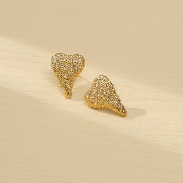 Women's Light Luxury Exaggerated Curved Titanium Steel And Stainless Steel Earrings With Electroplating And Geometric Style