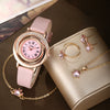 Women's Light Luxury Fashion Quartz Watch With Alloy Case Pu Strap Stainless Steel Buckle And Round Dial