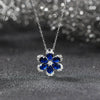 Women's Light Luxury Flower S925 Sterling Silver Necklace Pendant With Electroplating