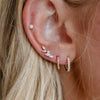Women's Light Luxury French Style Pearl Earrings 925 Sterling Silver And Copper With Leaf Pattern And Zirconia Design