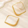 Women's Light Luxury Geometric Alloy Statement Earrings With Electroplated Finish And Exaggerated Glamorous Design For Wholesale