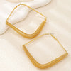 Women's Light Luxury Geometric Alloy Statement Earrings With Electroplated Finish And Exaggerated Glamorous Design For Wholesale