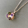 Women's Light Luxury Geometric Artificial Zircon Flower Necklace With Ochain