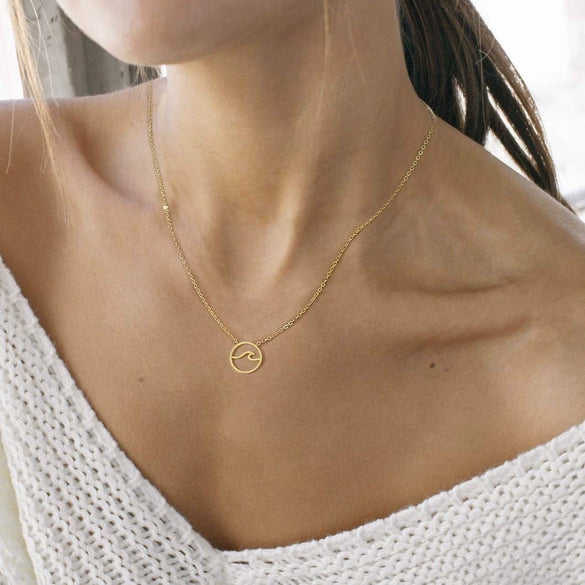 Women's Light Luxury Geometric Copper Choker Necklace With Regular Chain Electroplated Fashion Jewelry