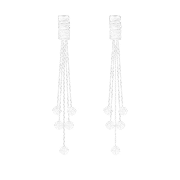 Women's Light Luxury Geometric Copper Inlaid Zircon Earrings