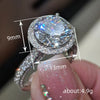 Women's Light Luxury Geometric Copper Ring With Micro Inlay Zirconia