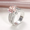 Women's Light Luxury Geometric Copper Zircon Ring