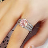 Women's Light Luxury Geometric Copper Zircon Ring