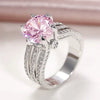 Women's Light Luxury Geometric Copper Zircon Ring