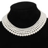 Women's Light Luxury Geometric Handmade Imitation Pearl Clavicle Chain Necklace
