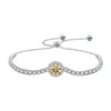 Women's Light Luxury Geometric Moissanite 925 Sterling Silver Bracelet