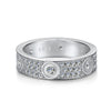 Women's Light Luxury Geometric 925 Silver Ring With Inlaid Zircon And Electroplating