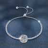 Women's Light Luxury Geometric 925 Sterling Silver Moissanite Bracelet