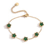 Women's Light Luxury Geometric Titanium Steel Goldplated Zircon Bracelet