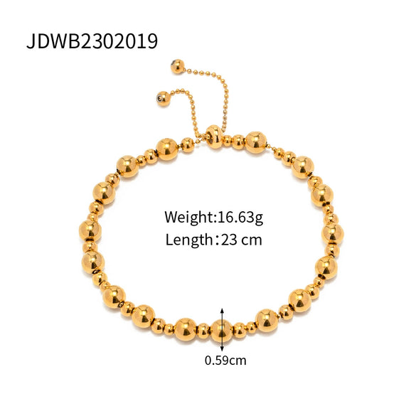 Women's Light Luxury Geometric Titanium Steel Nonfading Pull Bracelet Jewelry With Electroplating