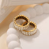 Women's Light Luxury Geometric 316L Stainless Steel Ring Inlaid With Zircon