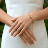 Women's Light Luxury Geometric Zircon Stainless Steel Bracelet With 18K Vacuum Plating Simple Fashion Jewelry