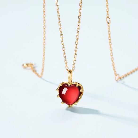 Women's Light Luxury Gloomy Color Geometric Diamond Inlaid 925 Silver Clavicle Necklace Pendant