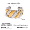 Women's Light Luxury Highend Colorblocking Stainless Steel Geometric Rings With Electroplating Jewelry
