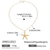 Women's Light Luxury Highend Conch Freshwater Pearl Necklace In Titanium Steel And Stainless Steel With Geometric Shape And Electroplating Design