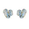 Women's Light Luxury Highend Elegant Copper Flower Electroplated Earrings
