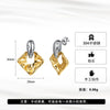 Women's Light Luxury Highend Geometric Hollow Flower Earrings With Vacuum Real Gold Plating In Pvd Furnace