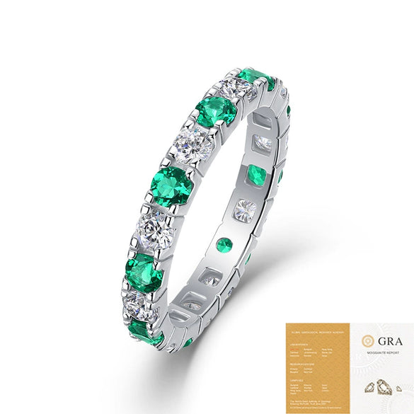 Women's Light Luxury Highend 925 Silver Ring Geometric Pattern Inlay With Sapphire And Moissanite