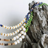 Women's Light Luxury Natural Beads And Freshwater Pearl Necklace With Geometric Pattern Handmade