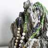 Women's Light Luxury Natural Beads And Freshwater Pearl Necklace With Geometric Pattern Handmade