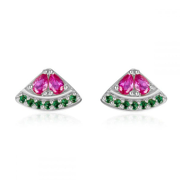 Women's Light Luxury Niche Fashion Distinctive Zircon Earrings With Fruit Pattern