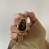 Women's Light Luxury Quartz Wristwatch Zinc Alloy Case Oval Dial Medieval Style